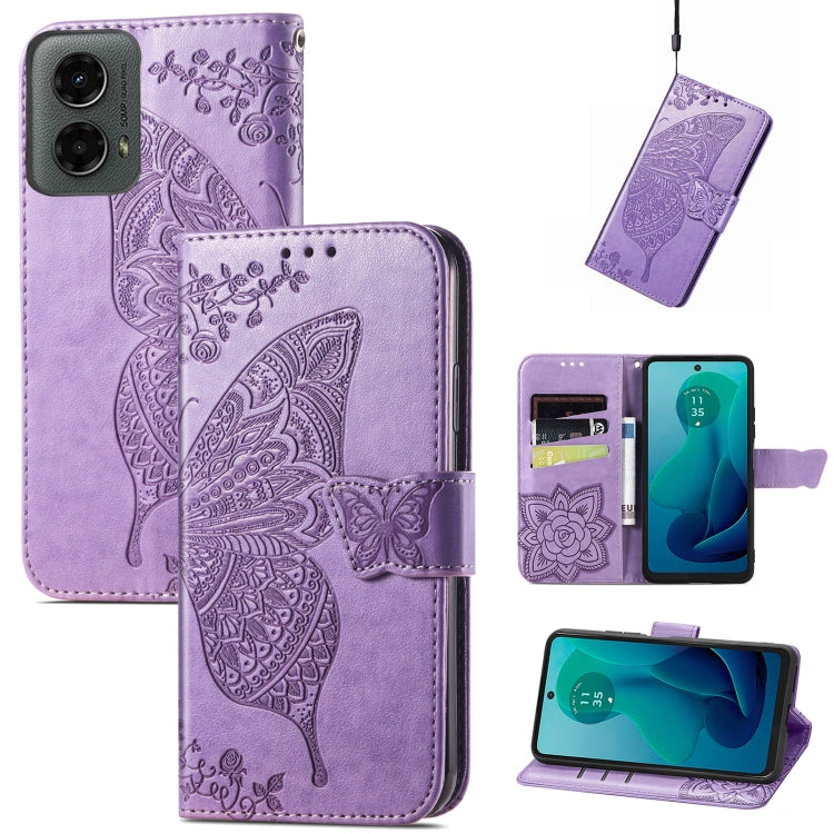 Butterfly Love Flower Embossed Leather Phone Case, Series 2 My Store