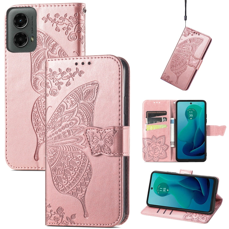 Butterfly Love Flower Embossed Leather Phone Case, Series 2 My Store