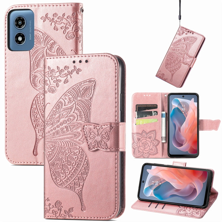 Butterfly Love Flower Embossed Leather Phone Case, Series 1 My Store