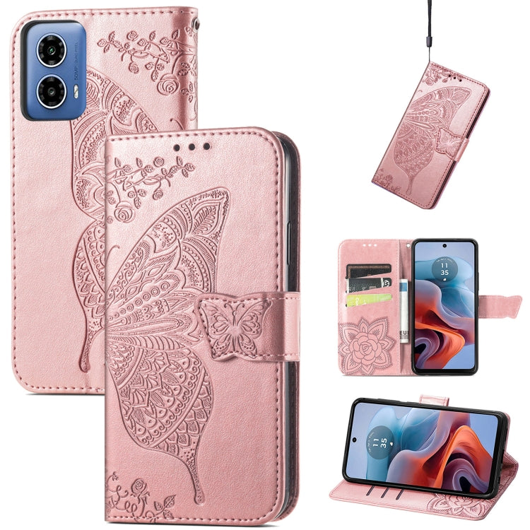 Butterfly Love Flower Embossed Leather Phone Case, Series 2 My Store