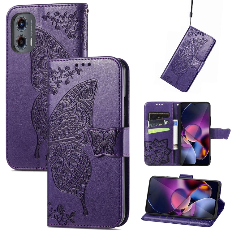 Butterfly Love Flower Embossed Leather Phone Case, Series 3 My Store