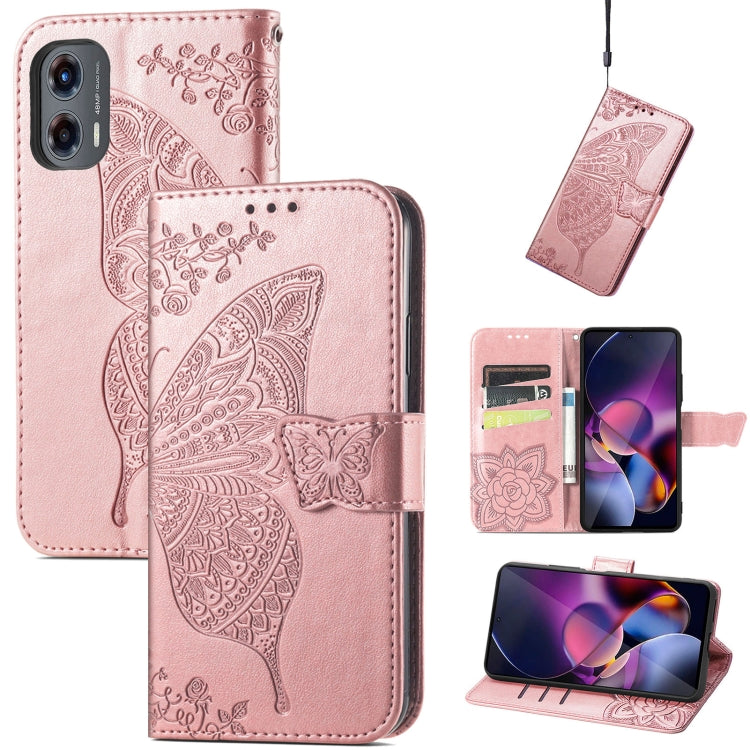 Butterfly Love Flower Embossed Leather Phone Case, Series 3 My Store