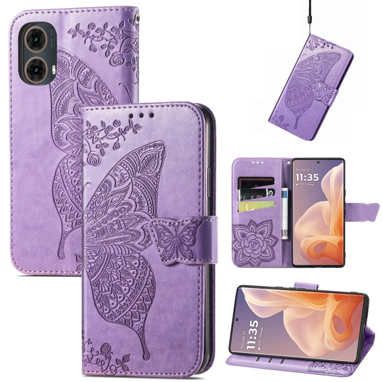 Butterfly Love Flower Embossed Leather Phone Case, Series 1 My Store