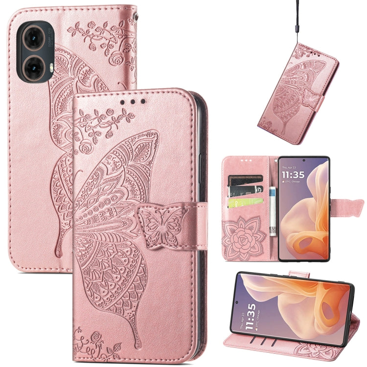 Butterfly Love Flower Embossed Leather Phone Case, Series 1 My Store