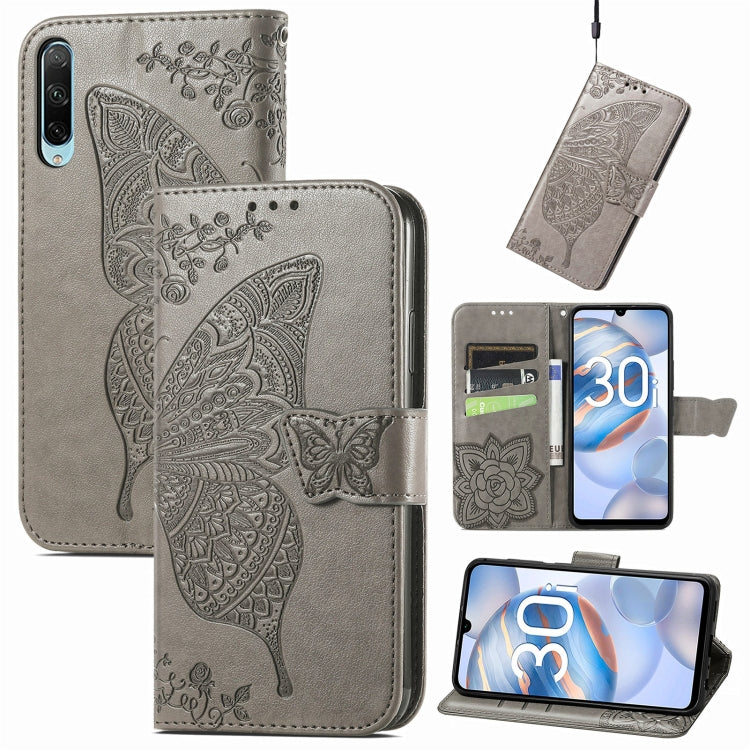 Butterfly Love Flower Embossed Leather Phone Case, Series 1