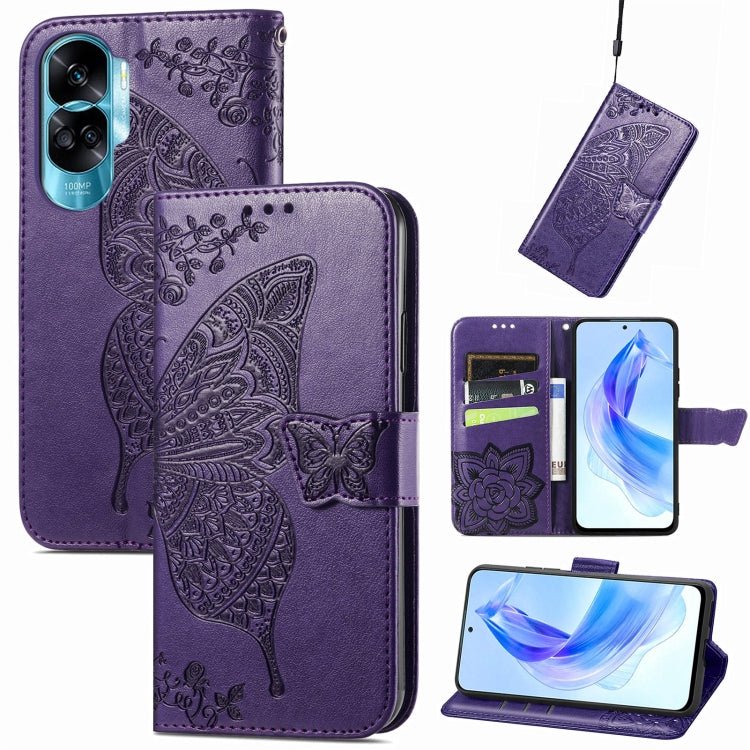 Butterfly Love Flower Embossed Leather Phone Case, Series 2 My Store