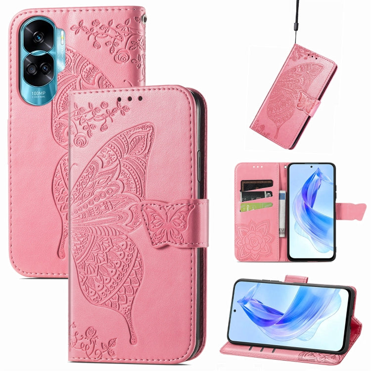 Butterfly Love Flower Embossed Leather Phone Case, Series 2 My Store