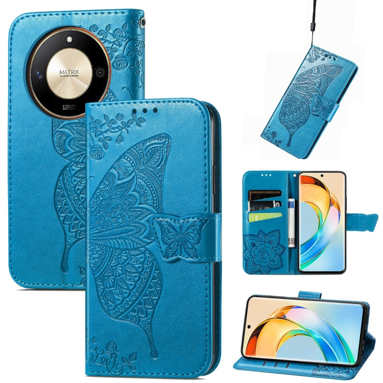 Butterfly Love Flower Embossed Leather Phone Case, Series 2