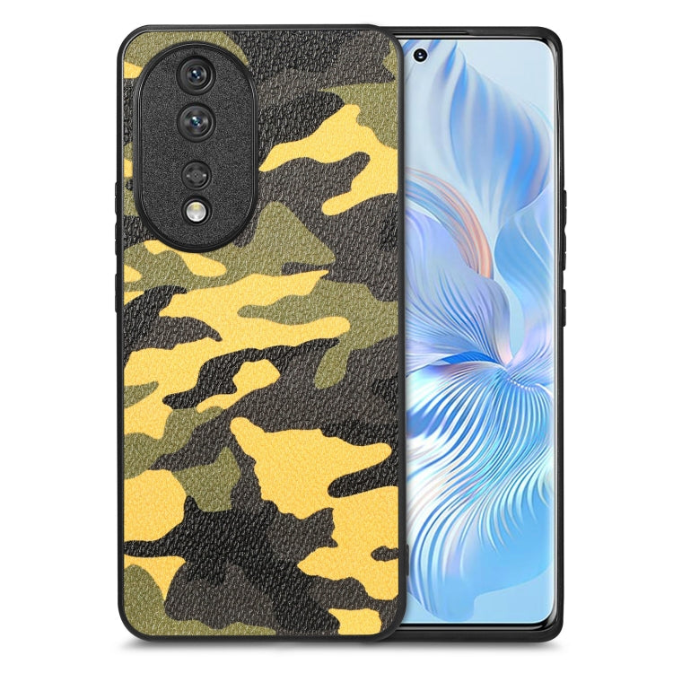 Camouflage Leather Back Cover Phone Case