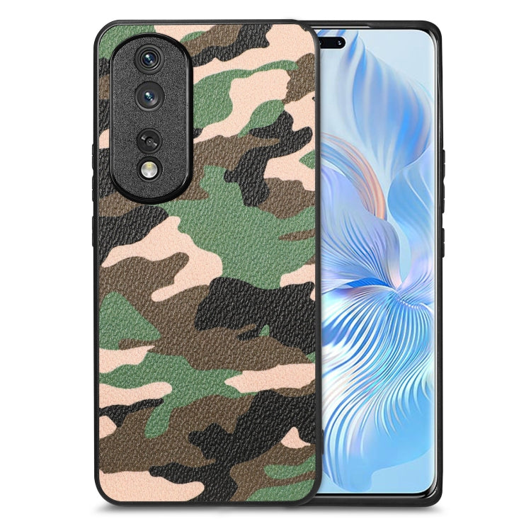 Camouflage Leather Back Cover Phone Case