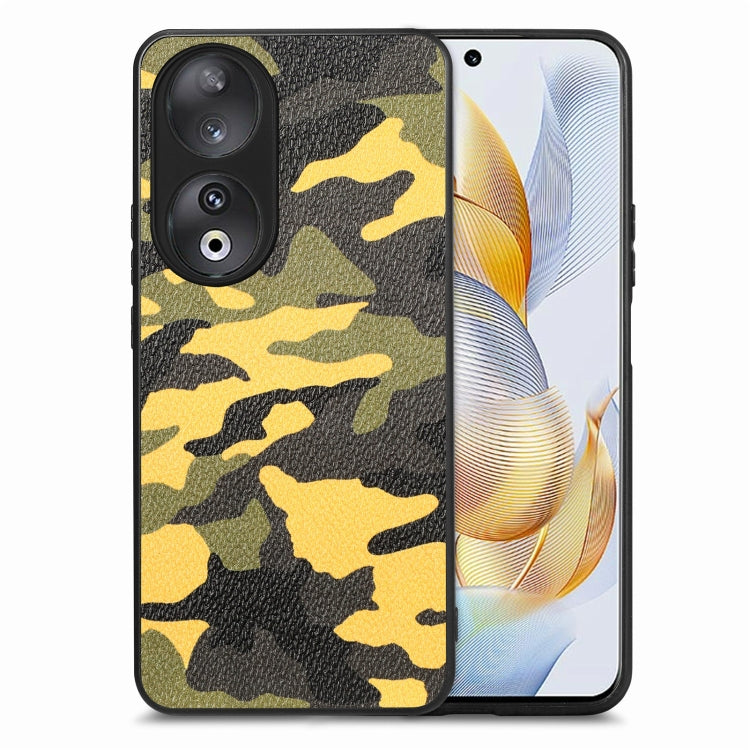 Camouflage Leather Back Cover Phone Case