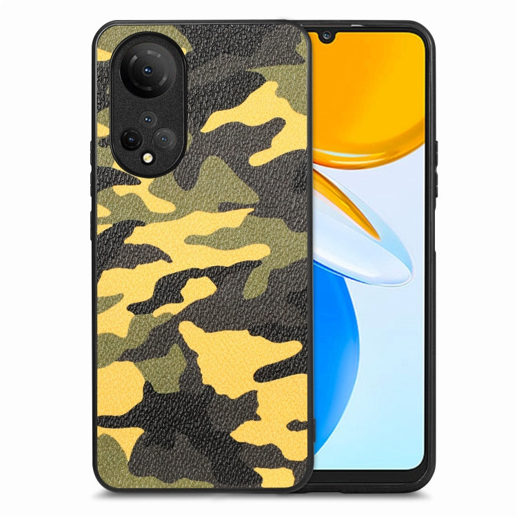 Camouflage Leather Back Cover Phone Case