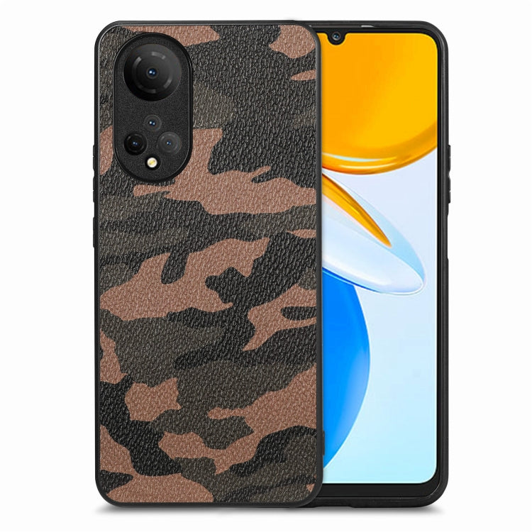 Camouflage Leather Back Cover Phone Case