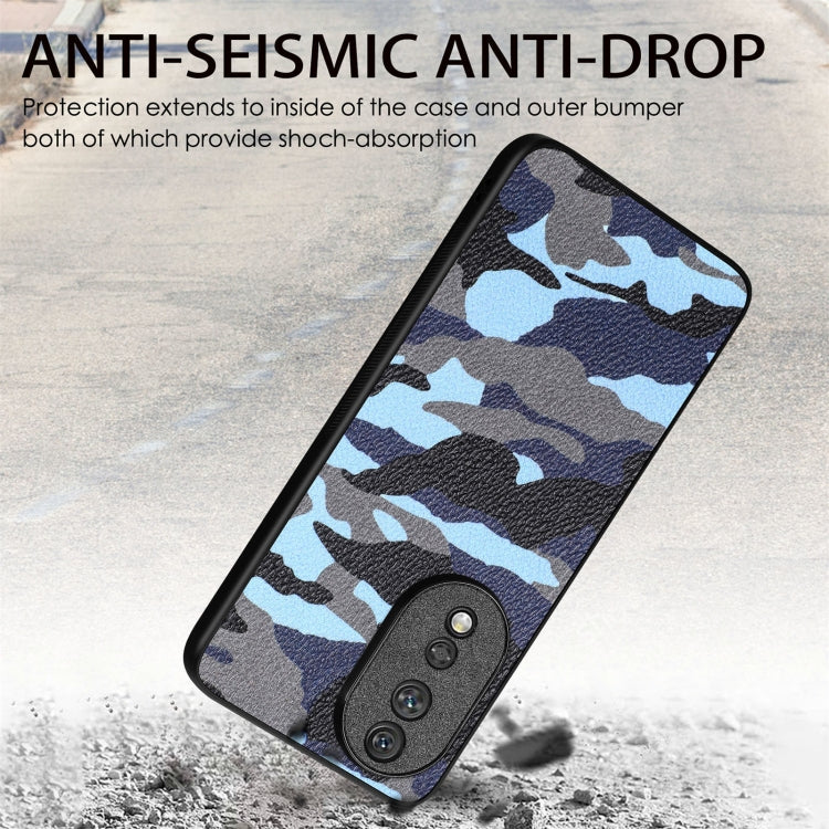 Camouflage Leather Back Cover Phone Case