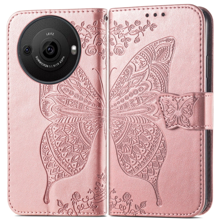 Butterfly Love Flower Embossed Leather Phone Case My Store