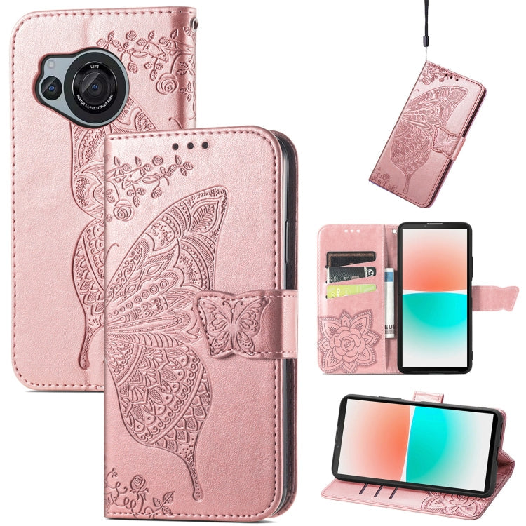 Butterfly Love Flower Embossed Leather Phone Case My Store