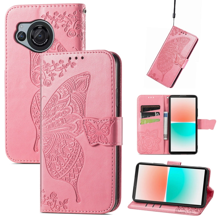 Butterfly Love Flower Embossed Leather Phone Case My Store