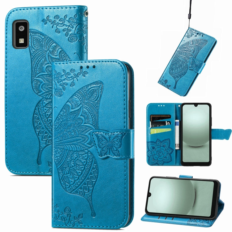 Butterfly Love Flower Embossed Leather Phone Case My Store