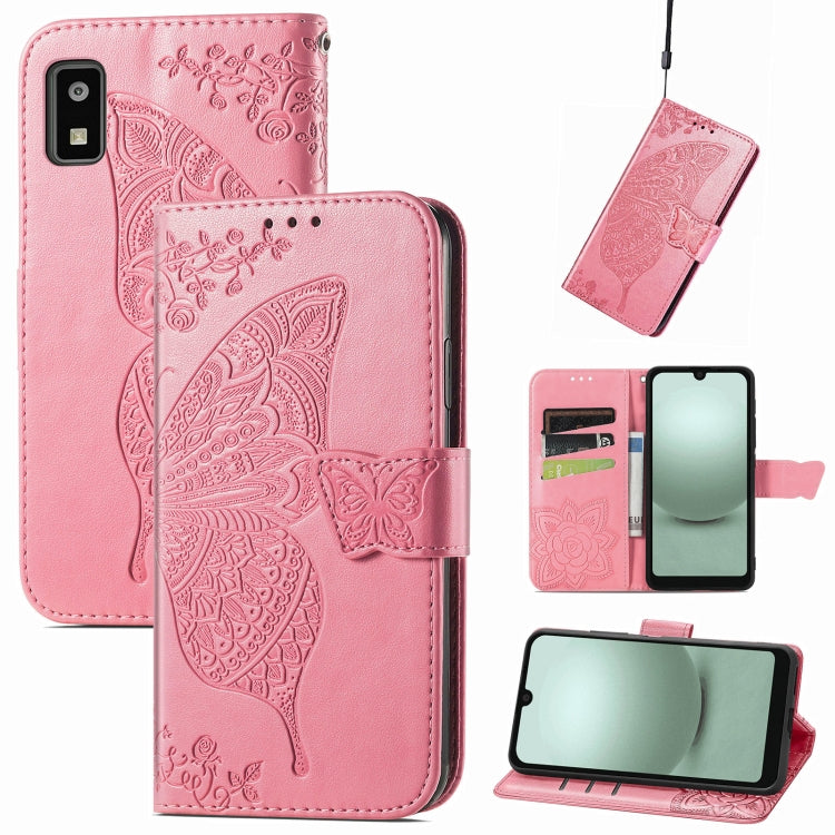 Butterfly Love Flower Embossed Leather Phone Case My Store