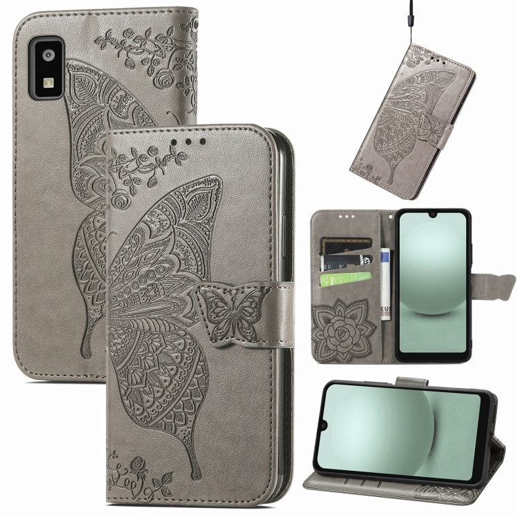 Butterfly Love Flower Embossed Leather Phone Case My Store