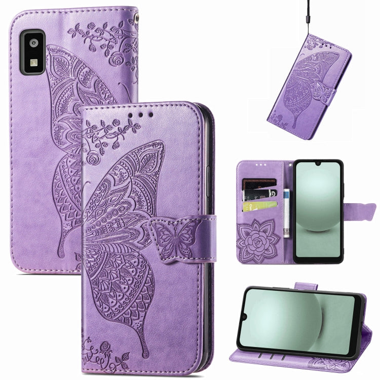 Butterfly Love Flower Embossed Leather Phone Case My Store