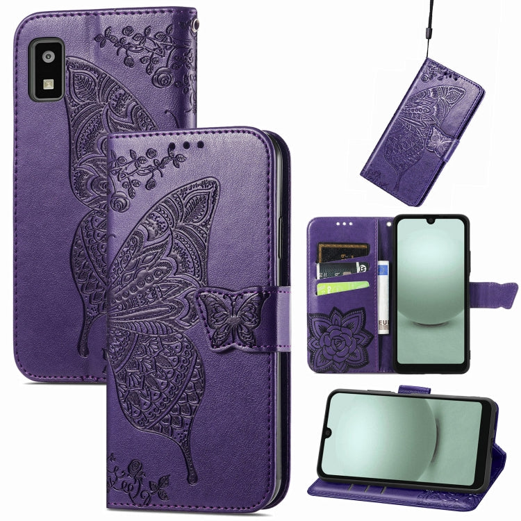 Butterfly Love Flower Embossed Leather Phone Case My Store