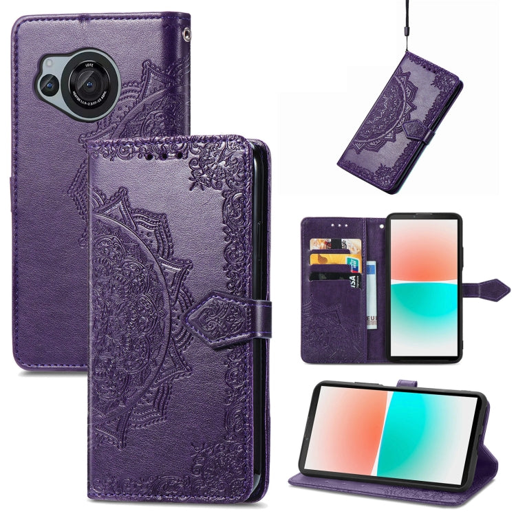 Mandala Flower Embossed Leather Phone Case My Store