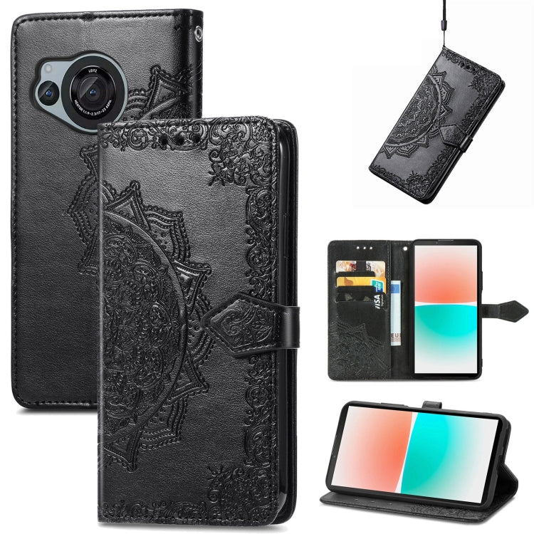 Mandala Flower Embossed Leather Phone Case My Store