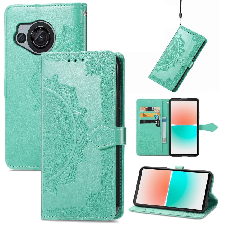 Mandala Flower Embossed Leather Phone Case My Store