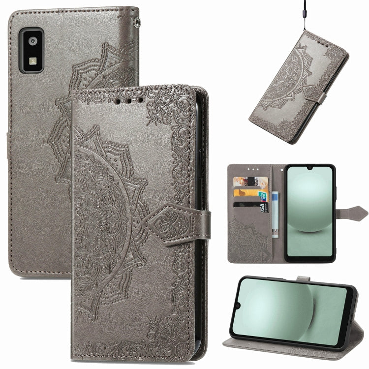 Mandala Flower Embossed Leather Phone Case My Store