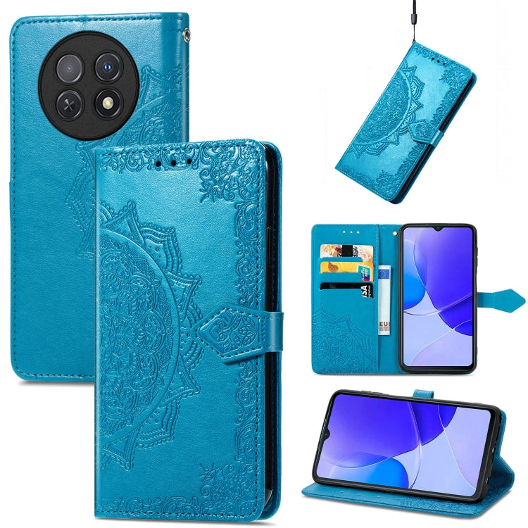 Mandala Flower Embossed Leather Phone Case, Series 1