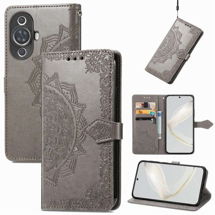 Mandala Flower Embossed Leather Phone Case, Series 1