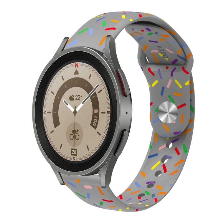 Sports Rainbow Dots Silicone Buckle Watch Band, Series 1