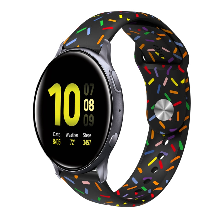 Sports Rainbow Dots Silicone Buckle Watch Band, Series 2