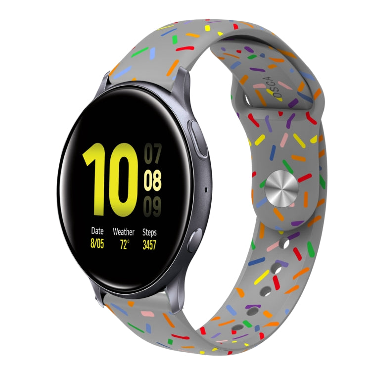 Sports Rainbow Dots Silicone Buckle Watch Band, Series 2