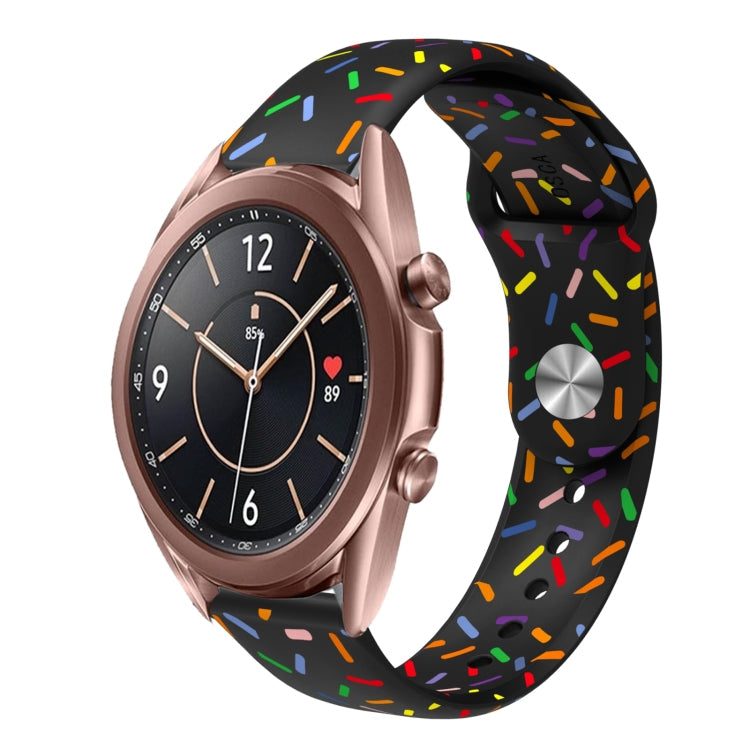 Sports Rainbow Dots Silicone Buckle Watch Band, Series 2