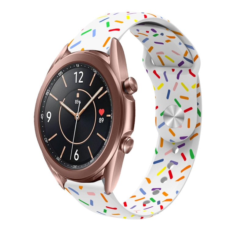 Sports Rainbow Dots Silicone Buckle Watch Band, Series 2