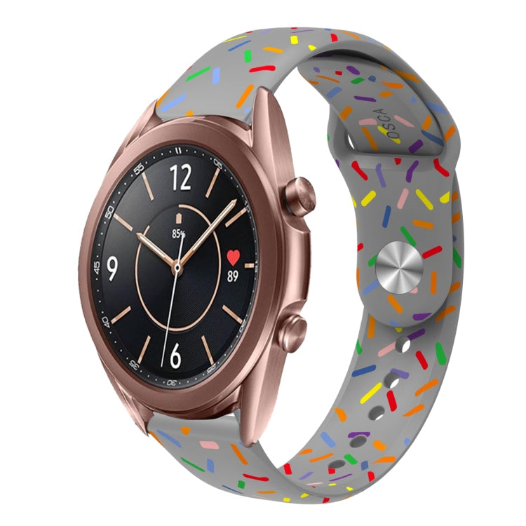 Sports Rainbow Dots Silicone Buckle Watch Band, Series 2