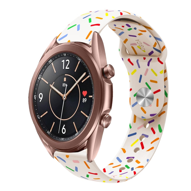 Sports Rainbow Dots Silicone Buckle Watch Band, Series 2