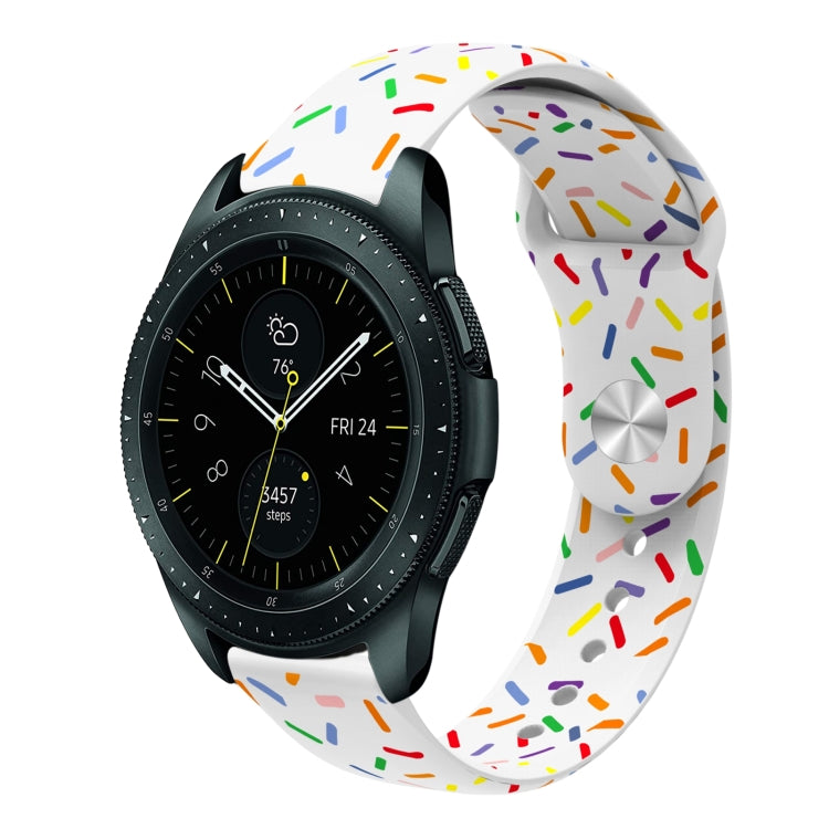 Sports Rainbow Dots Silicone Buckle Watch Band, Series 1