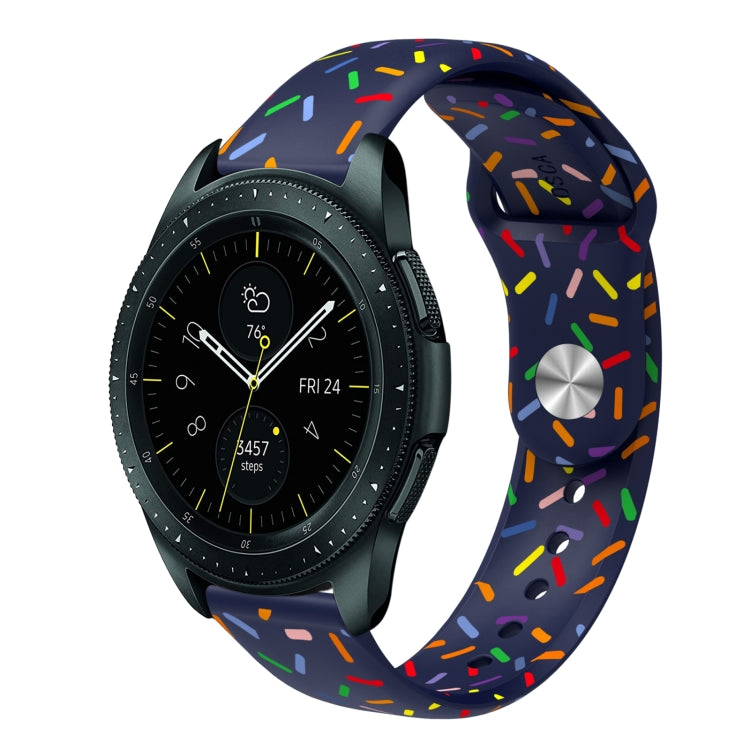 Sports Rainbow Dots Silicone Buckle Watch Band, Series 1