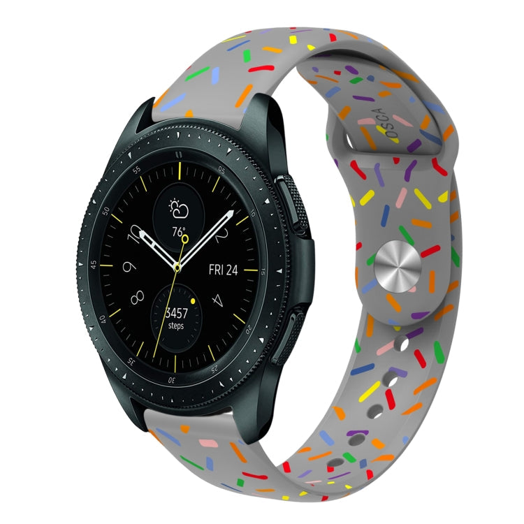 Sports Rainbow Dots Silicone Buckle Watch Band, Series 1