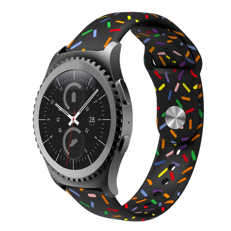 Sports Rainbow Dots Silicone Buckle Watch Band, Series 2