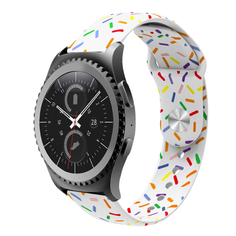 Sports Rainbow Dots Silicone Buckle Watch Band, Series 2