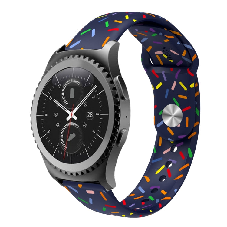 Sports Rainbow Dots Silicone Buckle Watch Band, Series 2