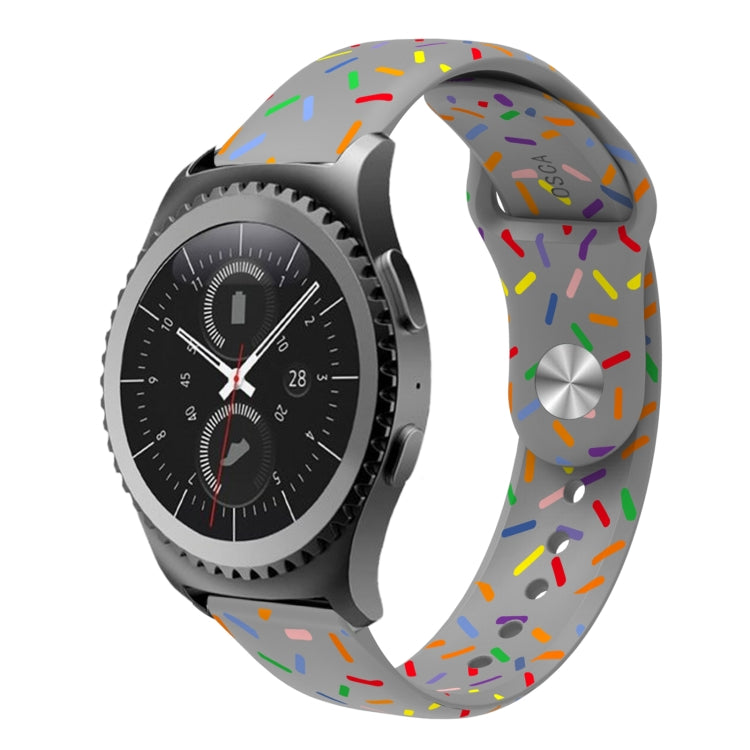 Sports Rainbow Dots Silicone Buckle Watch Band, Series 2