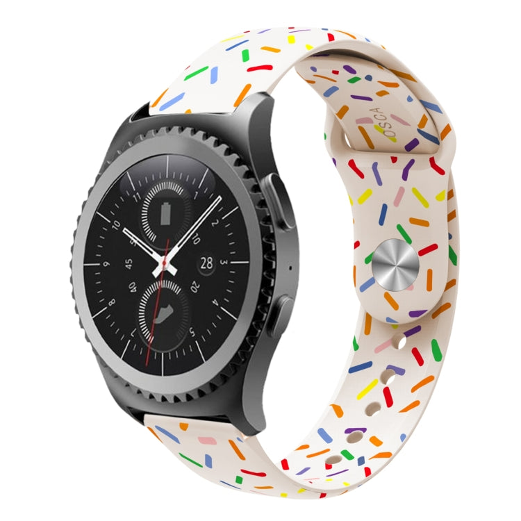 Sports Rainbow Dots Silicone Buckle Watch Band, Series 2