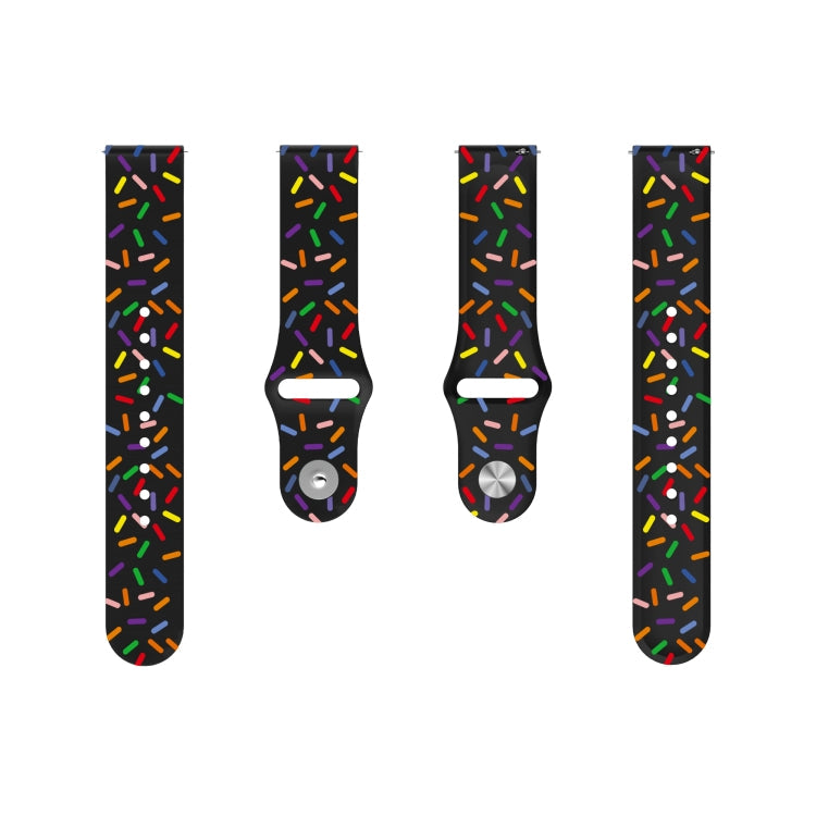 Sports Rainbow Dots Silicone Buckle Watch Band, Series 2