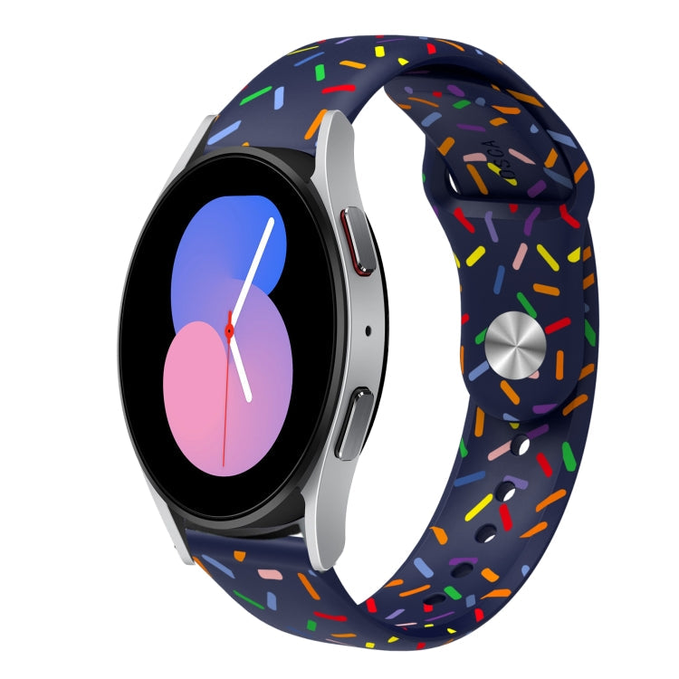 Sports Rainbow Dots Silicone Buckle Watch Band, Series 2