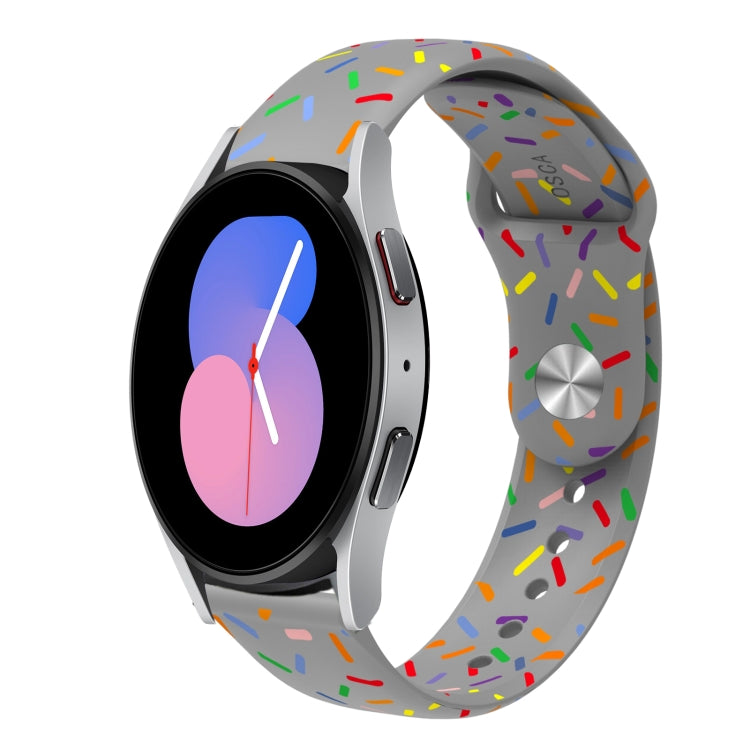 Sports Rainbow Dots Silicone Buckle Watch Band, Series 2